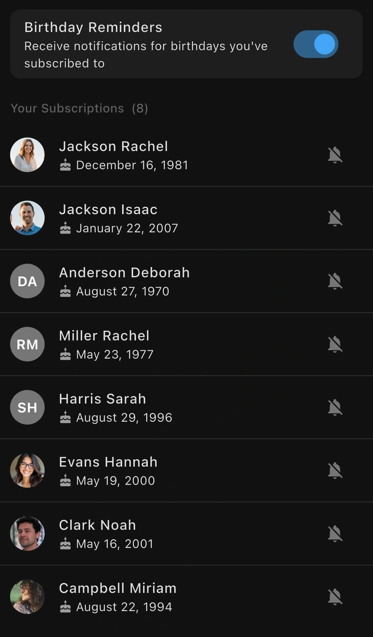 Celebrations & Milestones